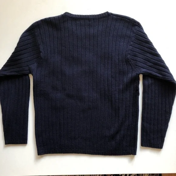 Beautiful luxe Italian navy sparkle sweater - Picture 4 of 10